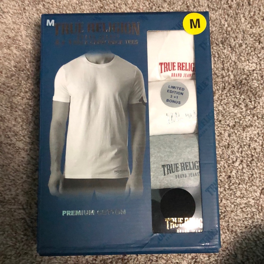 True Religion crew neck tees size medium